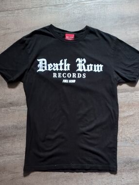 Death Row Records Full Send Y2K Streetwear Graphic Tee - Black